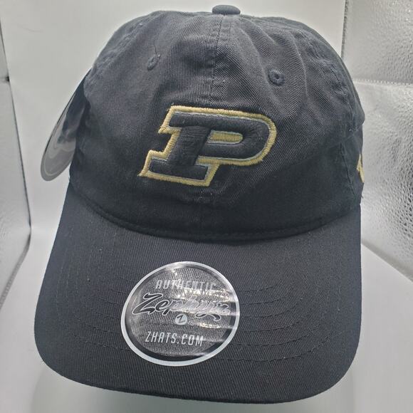 Purdue Boilermakers Hat Cap Mens Fitted 7 Black Gold NCAA Football Zephyr - NWT - Picture 7 of 16